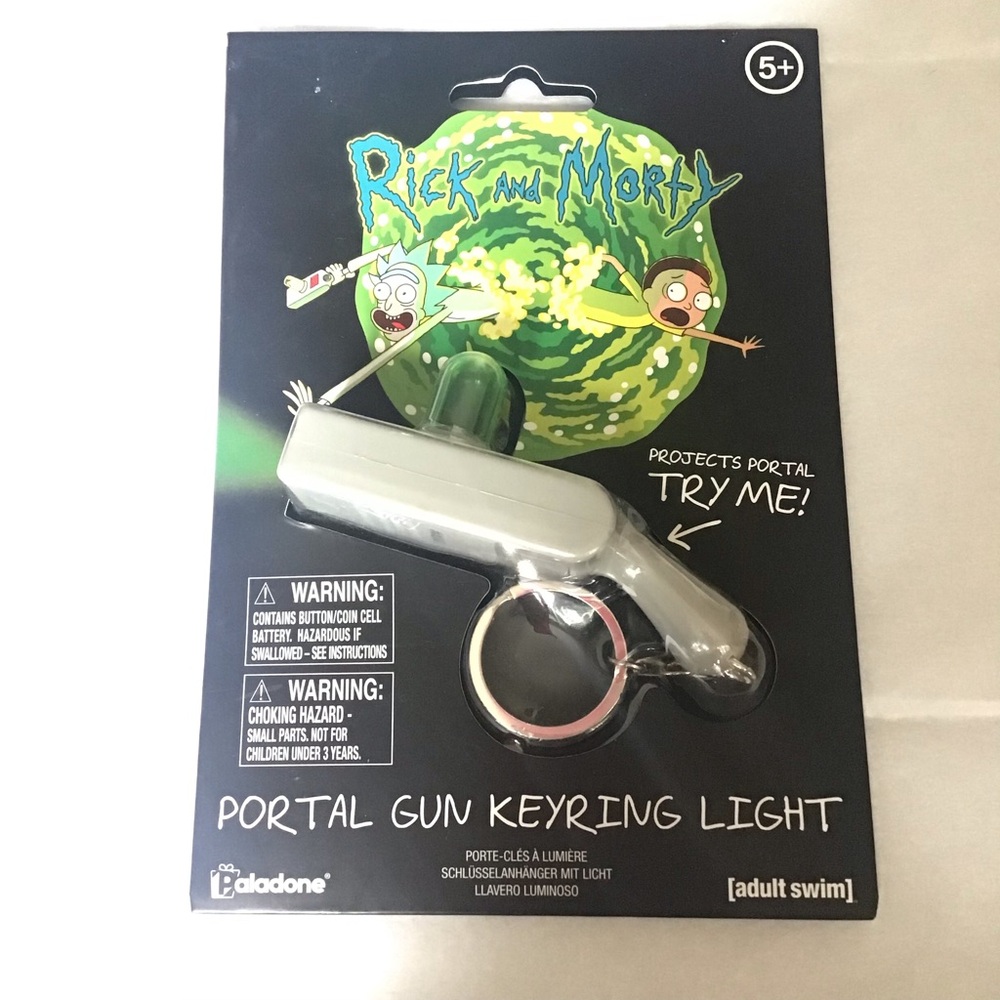 2019 Rick and Morty Portal Gun Keyring Light